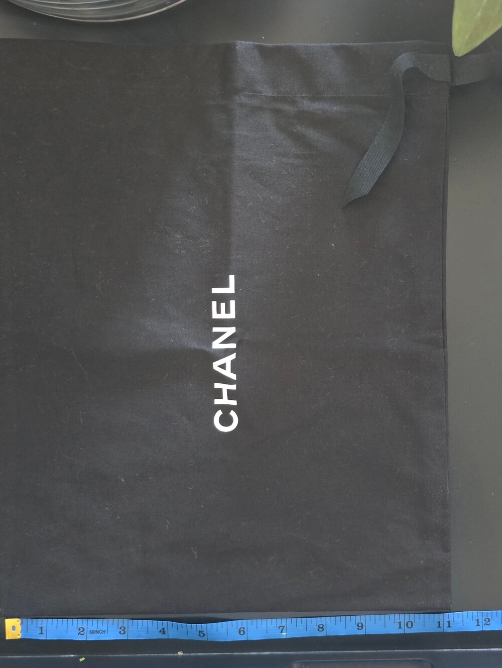 CHANEL Black Drawstring Protective Dust Bag